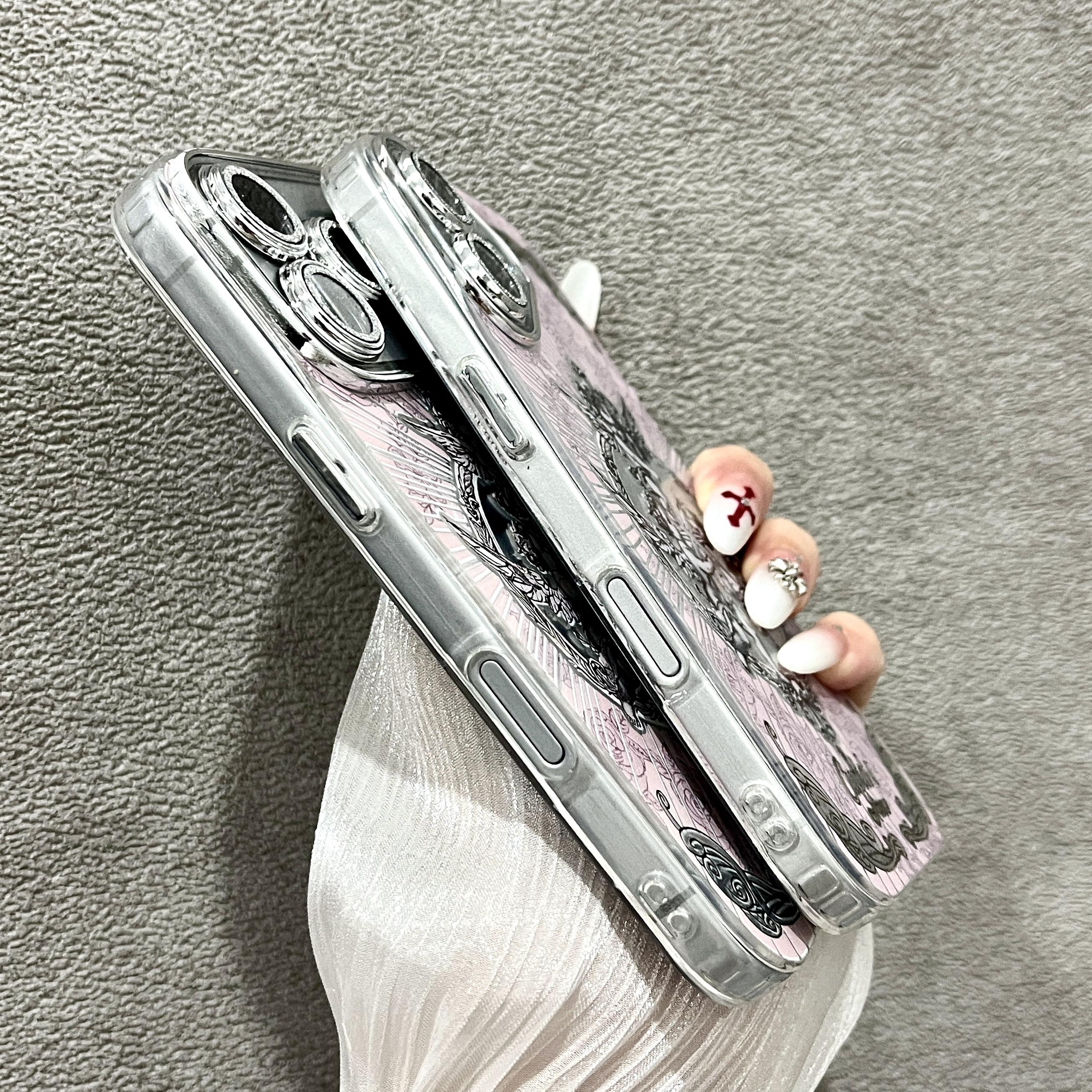 Compatible With iPhone17, 16promax,16 15pro 14 PLUS13 Pro Max.Retro European Cupid AngelPhoneCase.iphone 16 promax case/iphone 15 promax case/13 cases