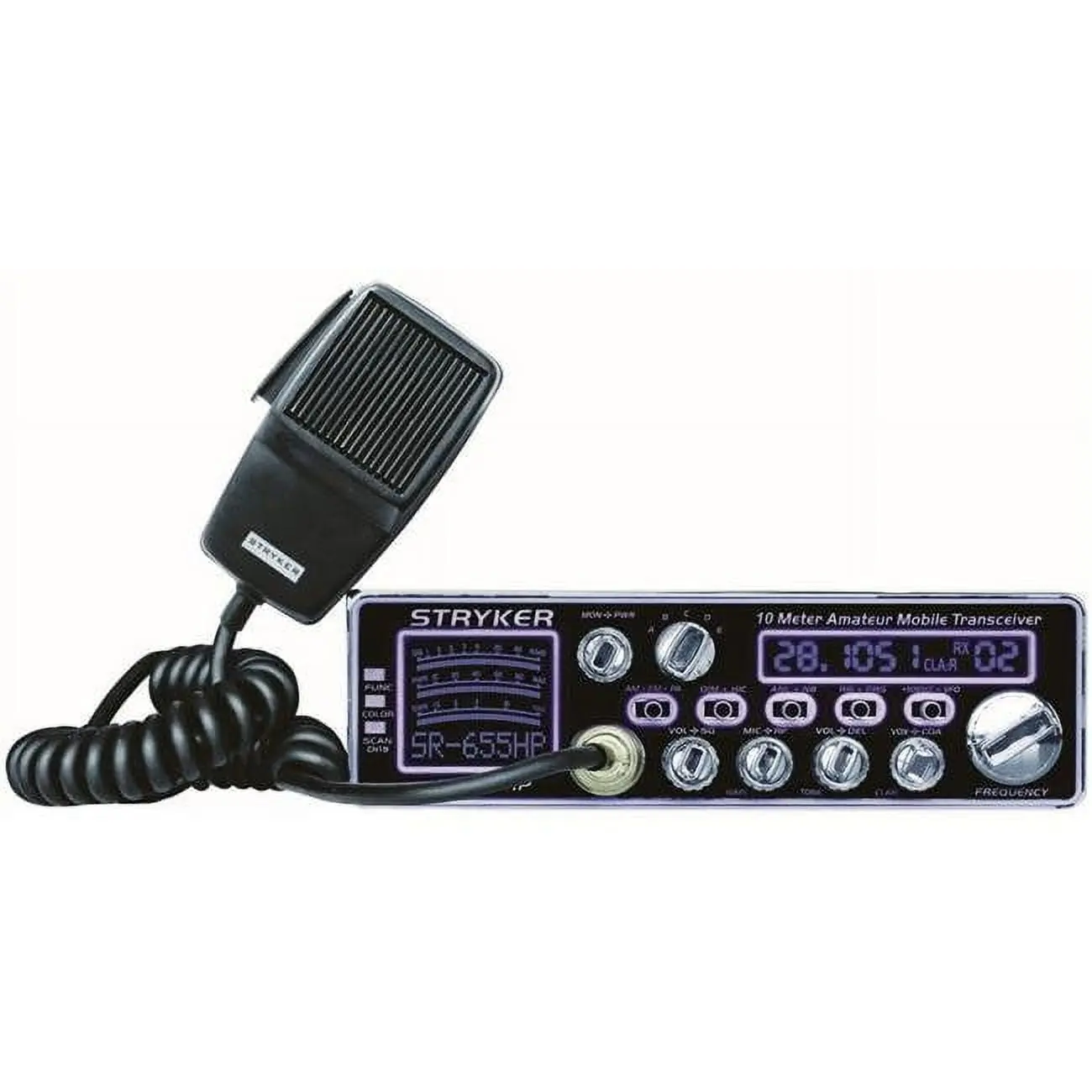 80-90W 10m Radio with 7 Color Selectable Face, Echo, Roger Beep, PA, 32 Stage Dimmer Built-in SWR Circuit, Audio