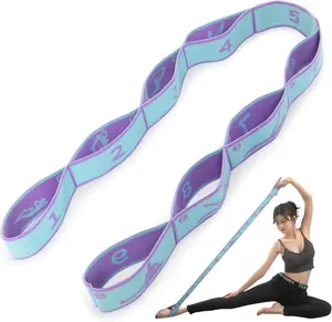 Yoga Straps for Stretching Strap Elastic for Physical  Dance Yoga Pilates Gymnastics Exercise Flexible Pilates Stretch Band for Women Men