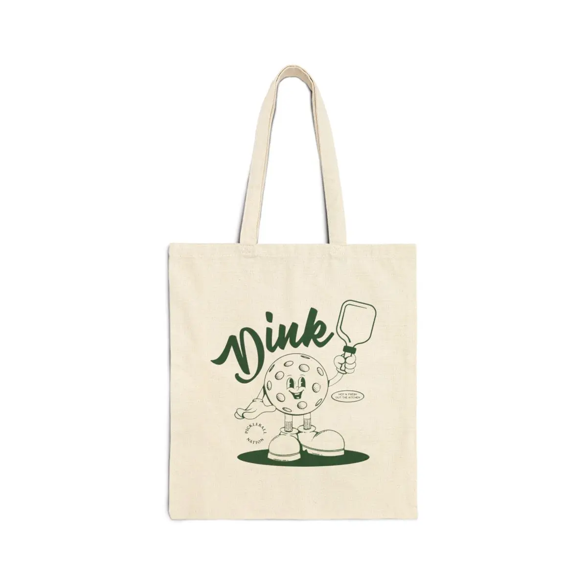 RETRO PICKLEBALL, Cotton Canvas Tote Bag