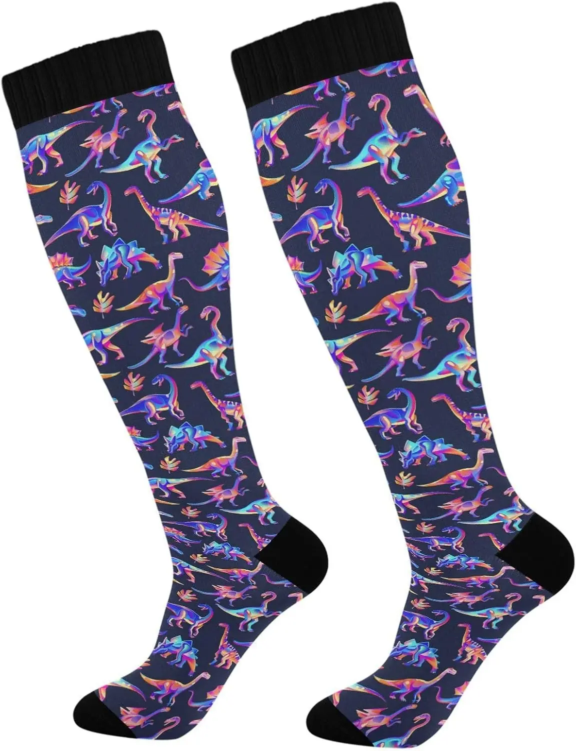 Compression Sock for Women Men Funny Support Knee High Socks Running,Nurses,Travel