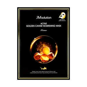 JM Solution Korea 24K Gold Caviar Mask Pack - Active Golden Caviar Lifting & Anti-Wrinkle (10 Sheets)