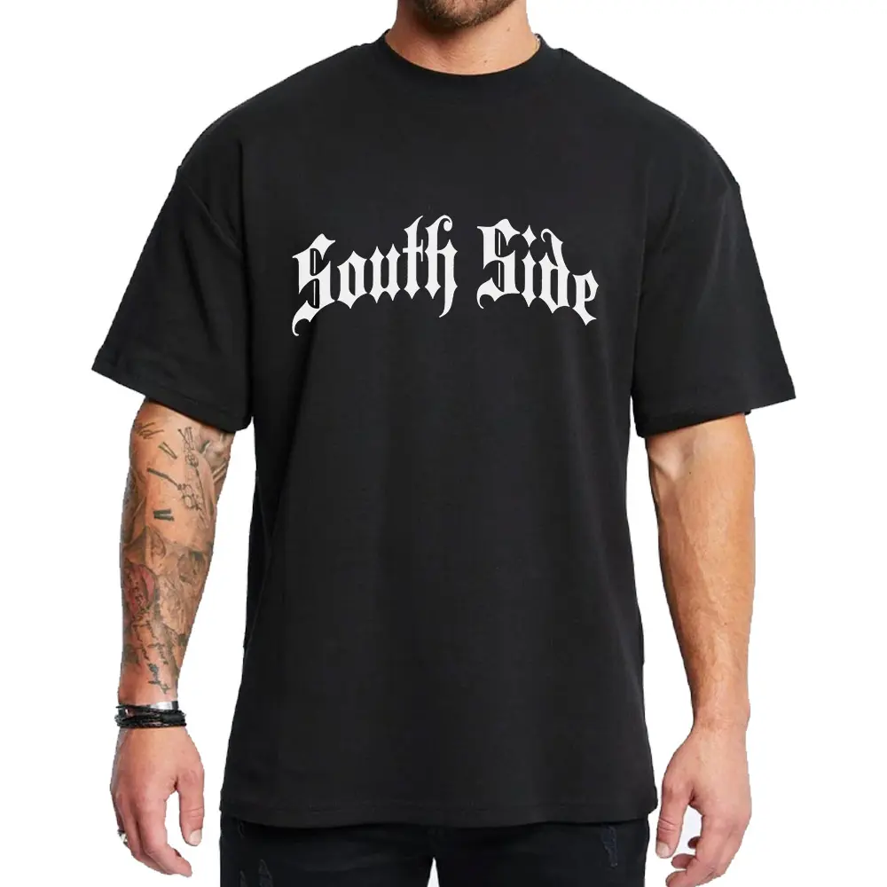 South Side Original Font Chicano Clothes Chicana Cholo Chola Style Unisex Hoodie Medium Heavy Sweatshirt for Men & Women Streetwear - Menswear, Fabric