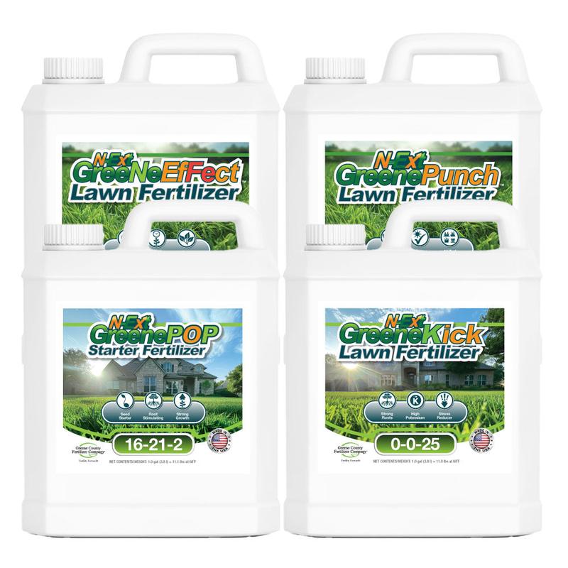 GreeNePak Lawn Fertilizer | Four Gallons | N-Ext