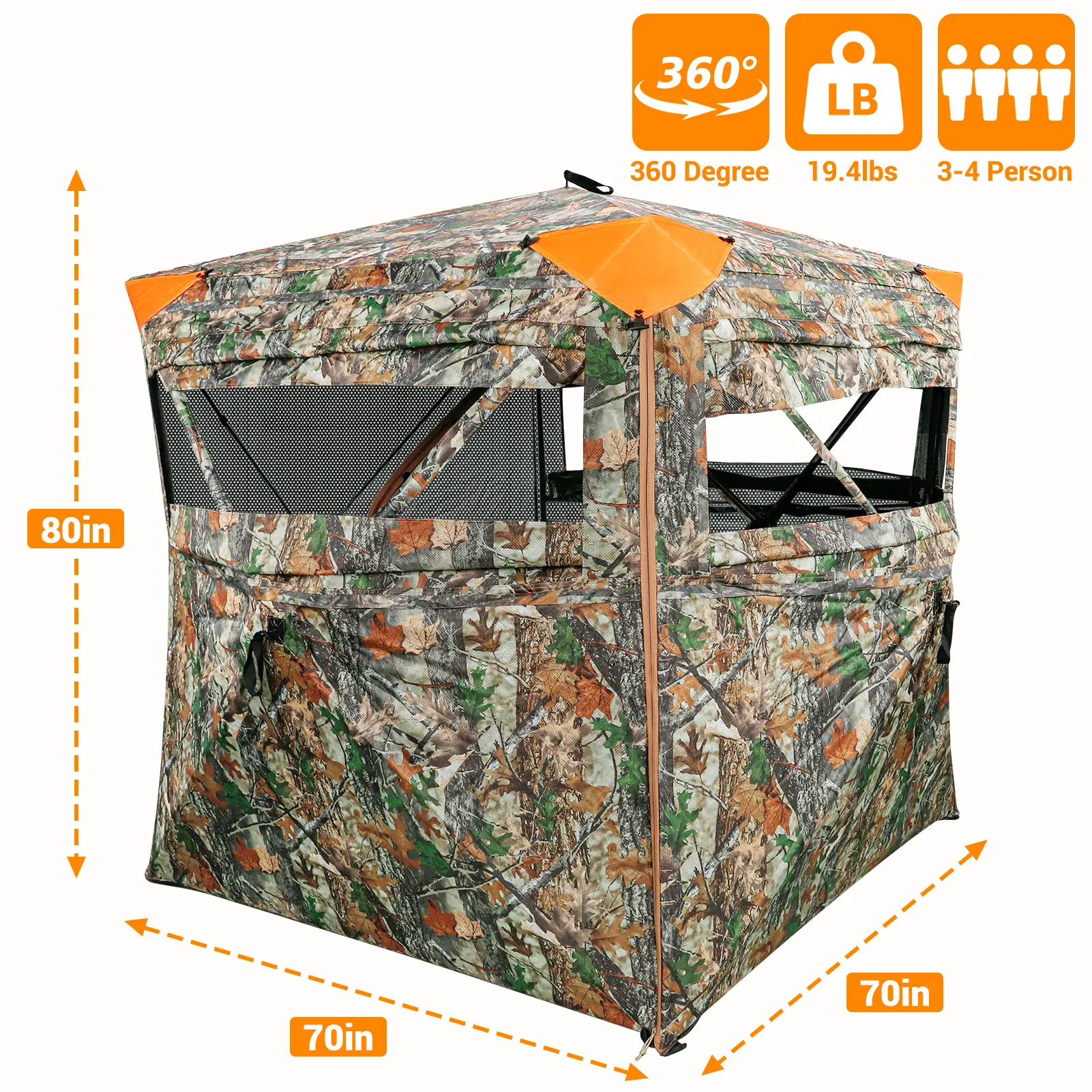 360°Pro(70*70*80in)