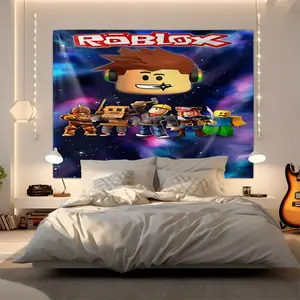 Neon Warrior Style Roblox Tapestry Wall Hanging Multi-Size Polyester Banner for Teen Roblox Fan Bedroom Living Room Party Decor – Lightweight & Easy to Hang