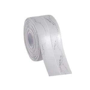 Caulk Tape Waterproof Self Adhesive, Decorative Caulking Tape for Kitchen, Countertop, Bathroom, Sink, Bathtub, Toilet, Shower (White Marble, 1Roll-1.5" x 10.5Ft)