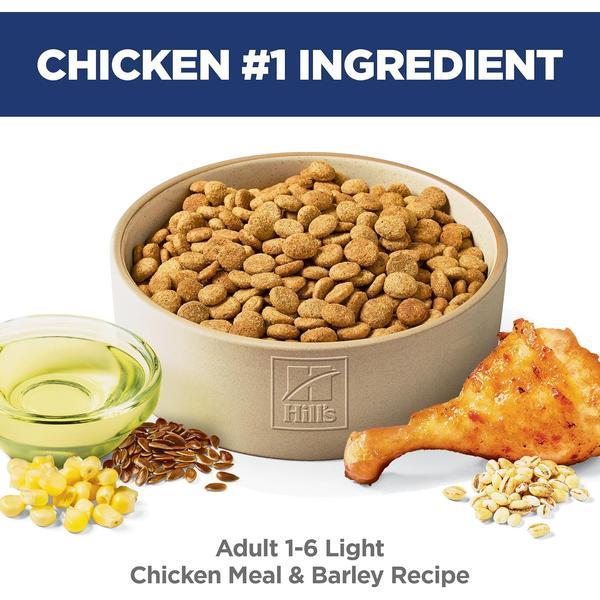 Science Diet Light , Adult 1-6, Weight Management Support, Dry Dog Food, Chicken & Barley, 30 lb Bag