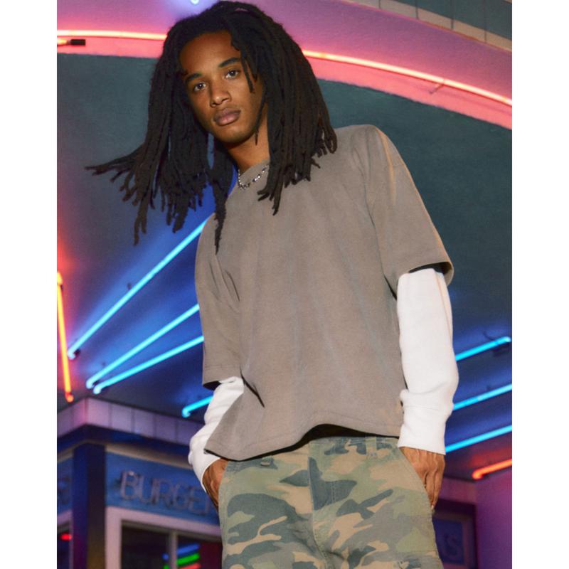 Hollister Layered 2-In-1 Long-Sleeve Crew T-Shirt