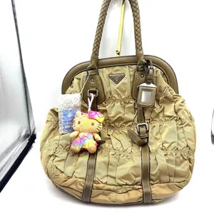 Pre-owned PRADA AS Shown Tote Bags sh1018 Tessuto, made of pleated nylon leather.handbag 26.03.25