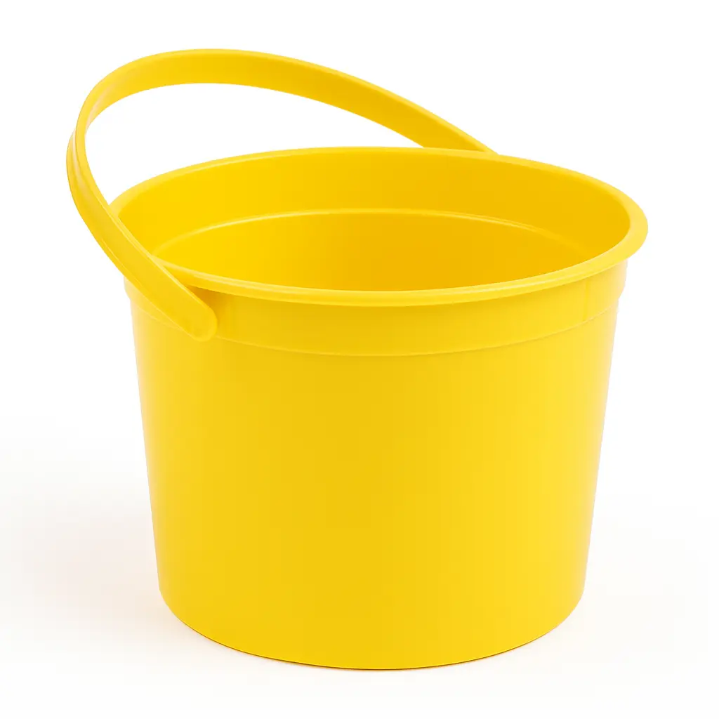 Sunshine Yellow Plastic Party Pail Sunshine Yellow Plastic Party Pail
