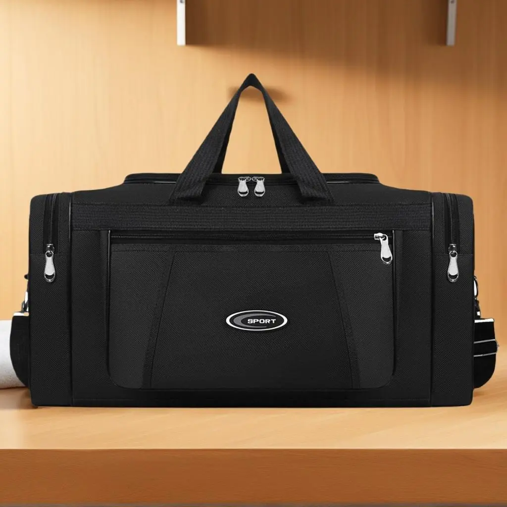Versatile Oxford Cloth Tote Bag - Waterproof Unisex Travel Duffel with Adjustable Straps for Gym, Camping & Daily Use, Spacious Weekend Essentials Carrier
