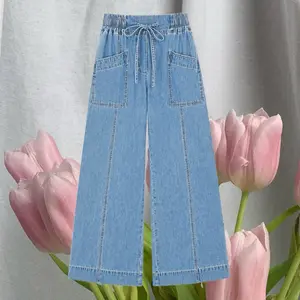 Easy Breezy Denim Drawstring Pants
