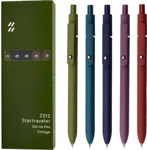 Fidget Gel Pen with Rolling Steel Ball Stress Relief Writing Pen Smooth Black Ink Multi Color Options for Enhanced Focus