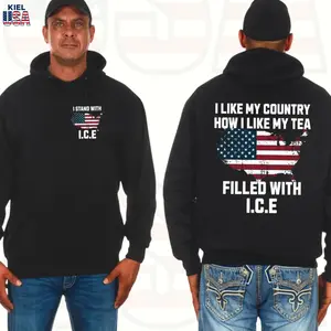 I Like My Country How I Like My Tea, Filled With ICE Shirt, Ice Ice Baby Trump Shirt, Unisex Tee, Trending Graphic Shirt, Sweatshirt, Hoodie
