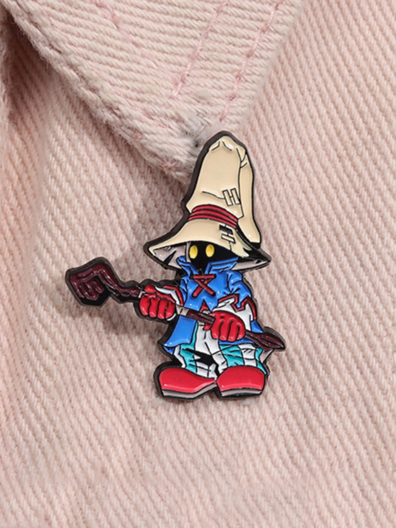 RPG Game Final Fantasy Enamel Pin Lapel Pins Game Characters Vivi Ornitier Dark Sorcerer Gamer Alloy Brooch Lapel Backpack Custom Kawaii Badge Fashion Jewelry Accessories Gift for Friends Charm