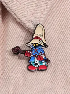 RPG Game Final Fantasy Enamel Pin Game Characters Vivi Ornitier Dark Sorcerer Gamer Alloy Brooch Lapel Backpack Badge Fashion Jewelry Accessories Gift for Friends Charm