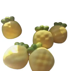 Pineapple Squishy Slow Rising Toy features soft wet and moist texture with comfortable finger suction feeling, it is a great squeeze decompression anxiety relief fidget toy, perfect Children's Day and holiday gift for kids and girls.