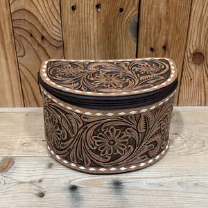 Tooled Leather Jewelry Travel Box!