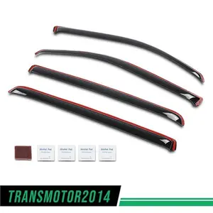In-Channel Window Visors, Vent Rain Guards, UV Rays Visor for Dodge RAM 1500 Crew Cab 2019-2025