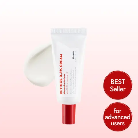 [FRANKLY] Retinol 0.3% Cream —  Korean Intensive Retinol | Ceramides & Ginseng for Pore Minimizer, Wrinkles & Fine Lines, Firmer Skin, Anti-aging, Dark Spot | Korean Skin Care