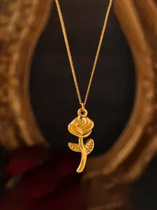 ICED CHICS rose titanium steel pendant, fashionable and simple necklace, High End Necklace, gift, date, the best gift for your partner, Dainty Necklace