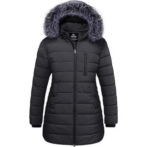 2026 NEW Women's Plus Size Winter Jacket Warm Long Puffer Coat Quilted Parka Jacket with Removable  Hood  giftideas Casual Outerwear