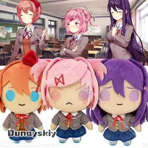 Sayori Natsuki Yuri Cosplay Anime Horror Galgame Club Costume{Dunayskiy States}25cm Furry Nunu Plush Cotton Accessory Halloween