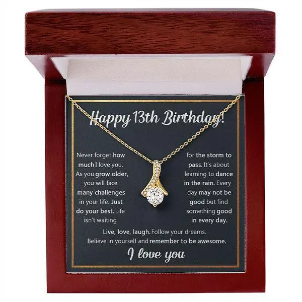 Perfect 13th Birthday Gifts for Girls - Trendy Necklace Jewelry for Teenage Girls, Celebrate Turning Thirteen with Thoughtful Present Ideas