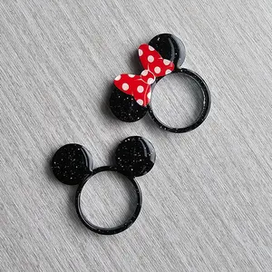 Haus of Furey Mouse Ear Ring - Non Tarnish Ring - Resin Ring - girl accessory
