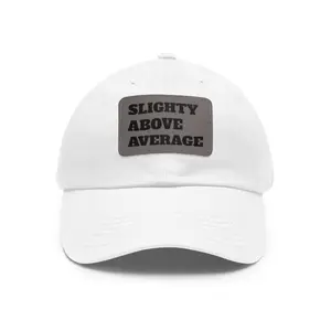 Slightly Above Average Hat #1 - Unstructured Six-Panel Low-Profile Dad Hat with Pre-Curved Visor