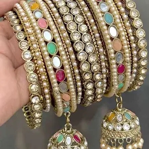 Multi & Silver 2.6-Inch Bangles, Jewelry Accessory Bangles Collection