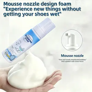 Shoe Cleaner 6.76 oz Sneaker Foam for Stains & Dirt Removal Safe for Leather Suede Nubuck Cotton Knits Quick Dry Formula for All Shoe Types - Bedroom