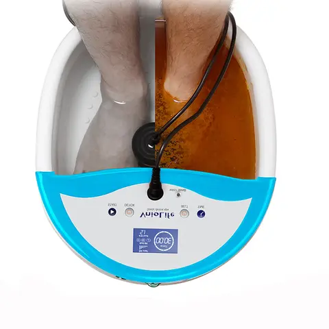 All-in-1 Ionic Foot Spa Machine, Plastic Foot Soaker Tub for Home Use, Ion-Charged Water for Full Body Detoxification