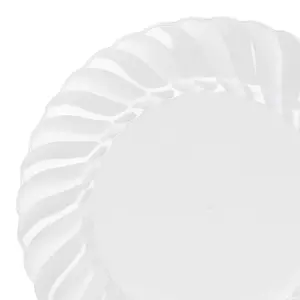Clear Flair Plastic Dinner Plates (10.25")