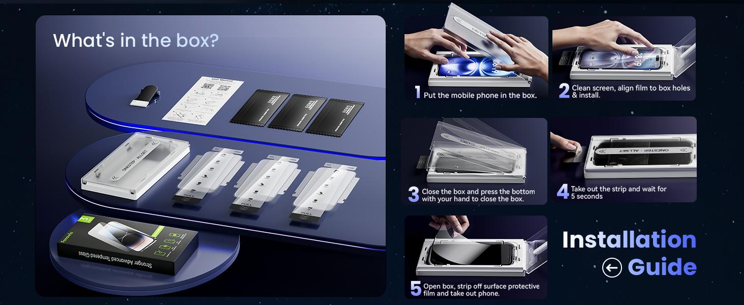 3-Pack 25° Anti-Spy Privacy Screen Protector for 6.9 in iPhone 13/14/15/16/17 Smartphone, 9H Hardness Protective Screen Guard, Anti-Fingerprint, Bubble-Free, Case-Friendly, Durable, Shockproof Accessory with Auto-Aligned Installation Tools 3-Pack 25° Anti-Spy Privacy Screen Protector for 6.9 in iPhone 13/14/15/16/17 Smartphone, 9H Hardness Protective Screen Guard, Anti-Fingerprint, Bubble-Free, Case-Friendly, Durable, Shockproof Accessory with Auto-Aligned Installation Tools
