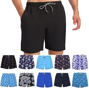 20 Color Men's Swim Trunks with Mesh Lining, Adjustable Fit, Multiple Pockets, Quick Dry, Versatile Design, Ideal for Beach and Pool Days
