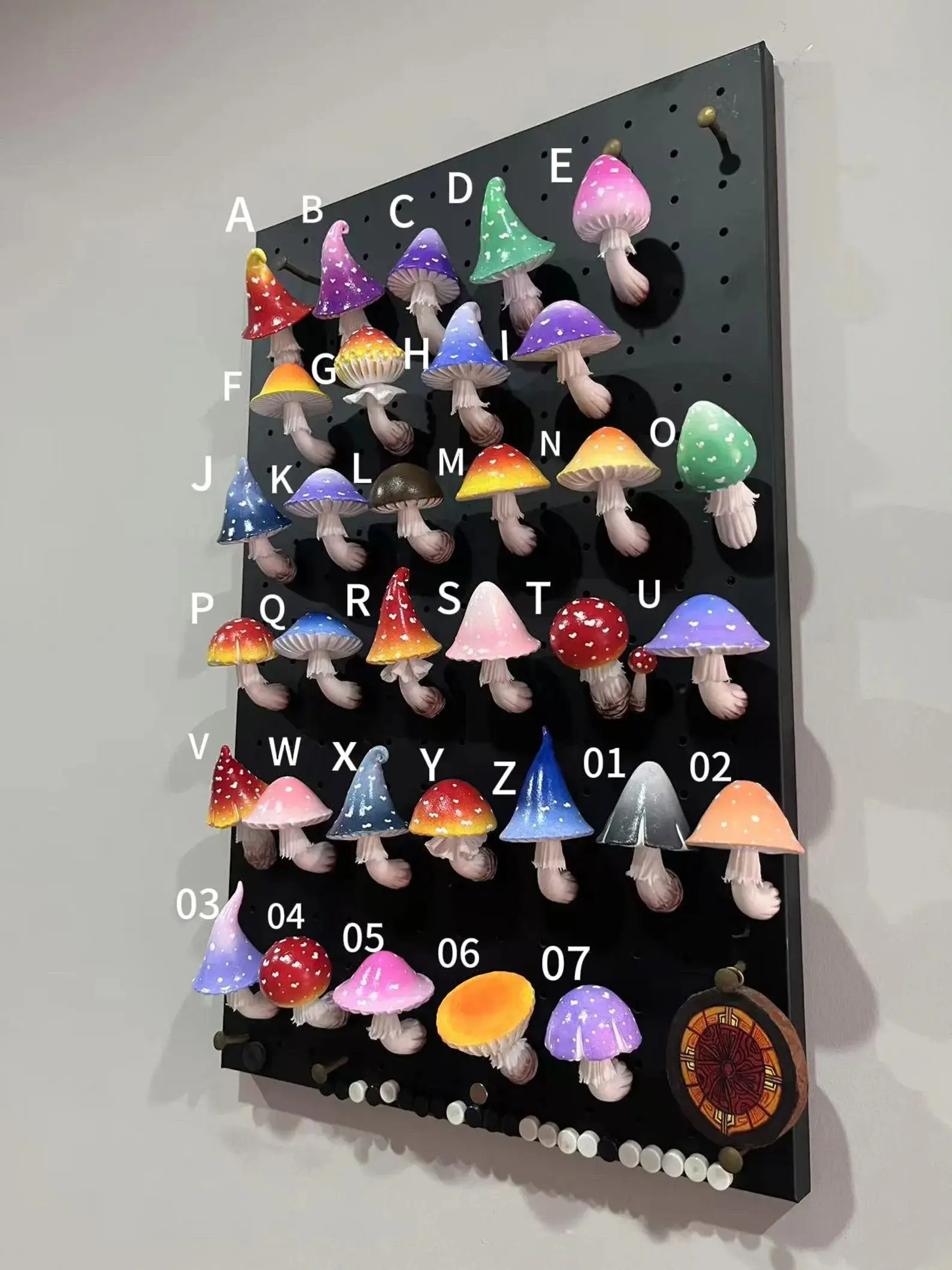 Colorful Mushroom Fridge Magnets - Cute Mushroom Decor, Aesthetic Home and Kitchen Accessories, Dopamine Style Decorations magnet