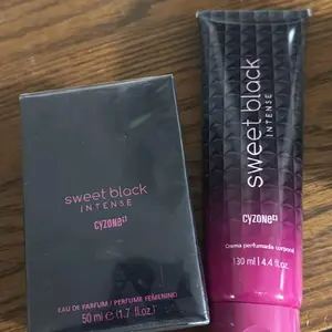 sweet black intense  cyzone con crema corporal