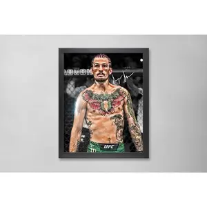 Sugar Sean O'Malley UFC Poster Art Autographed 4x6, 5x7, 8x10, 9x12, 11x14, 16x20, 18x24, 24x36 Personalized Gifts for Birthday BDAY #313
