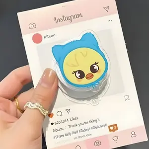 SKZ Stray New Acrylic Cartoon Avatar Phone Airbag Retractable Stand Stray Anime Animal Phone Stand Star Peripheral Gifts, Birthday Gift for Her