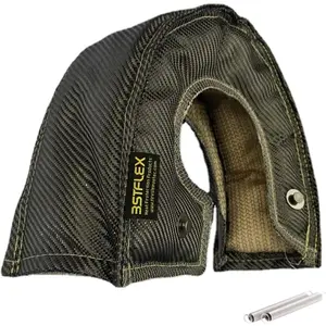 Carbon Fiber Turbo Blanket T3 Heat Shield Turbocharger Blanket Fastener Springs for T25 T28 GT25 GT28 GT30 GT32 GT35 CT26 Turbine