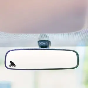 2PCS/SET Mini Shark Fin Car Sticker for Car Rearview Mirror Decoration, Easily Upgrade Interior's Ocean Adventure Style, Exquisite Design Makes Interior Say Goodbye to Monotony, Show Ocean Enthusiast Proposition, Car Accessories