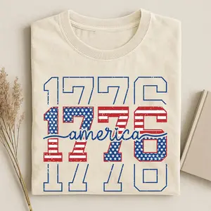 America Day T-Shirt, Independence Day Tee, Fourth Of July Gift, 250th America Anniversary, 1776 Land Of The Free Shirt for Men and Women