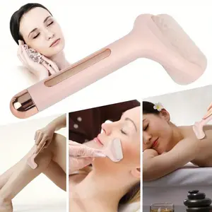 1pc Facial Ice Roller, Cold Compress, Massage Treatment, Auxiliary Beauty Roller - Cooling Pink ABS Handheld Massager for Firming and Surface Cleansing - Reduces The Signs of Aging