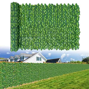 39"x39" Ivy Privacy Fence Screen,Faux Ivy Leaf Artificial Hedges Fence,Artificial Leaf Fence,Greenery Wall Panel Decoration for Patio, Balcony, Garden, Indoor
