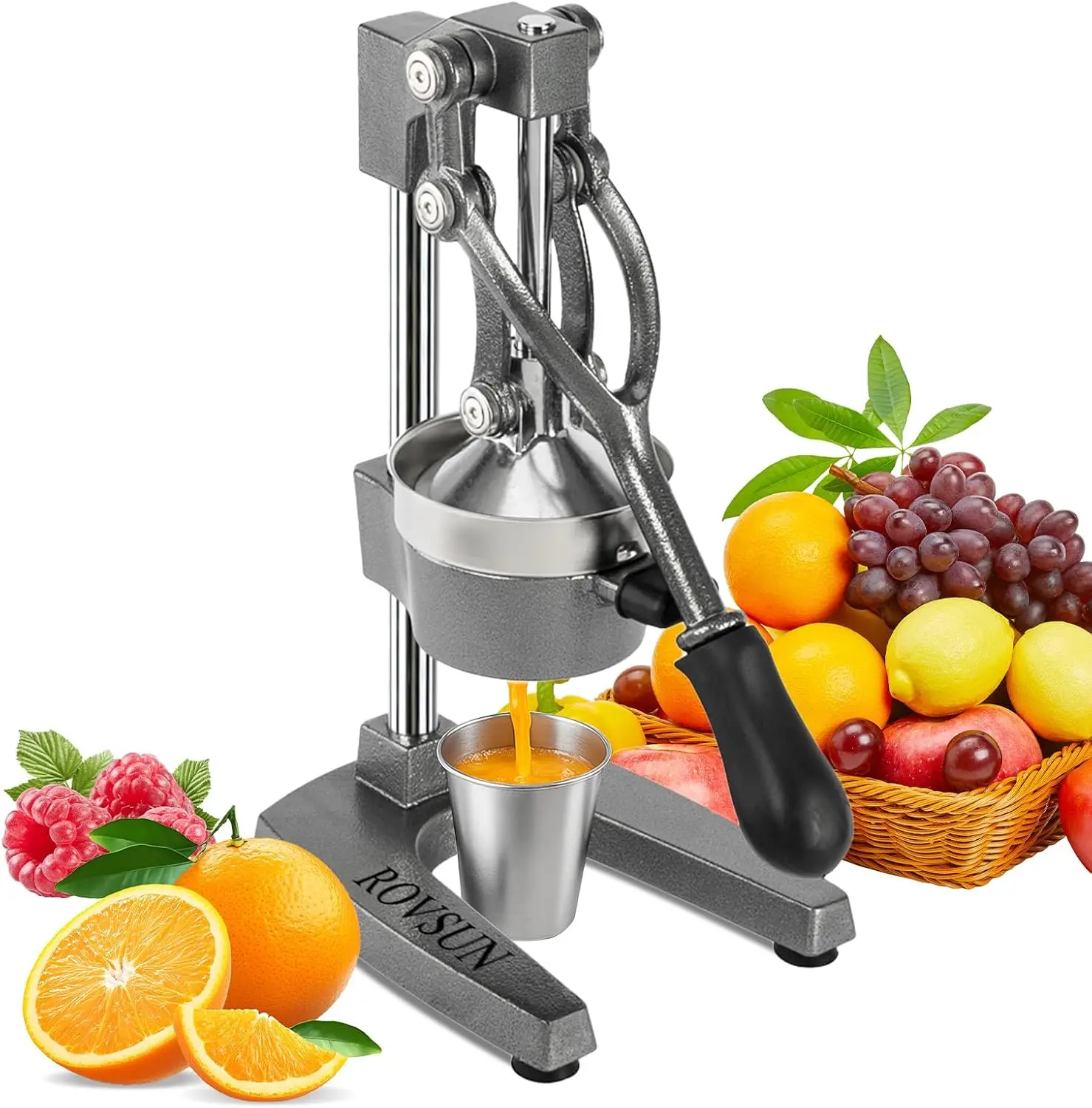 Commercial Grade Citrus Juicer Hand Press Manual Fruit Juicer Juice Squeezer Citrus Orange Lemon Pomegranate