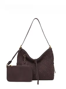 Matte Woven Lunch Box Bag, Women's Vintage Small Square Handbag, Crossbody Shoulder Bag, Fall Winter Fashion Versatile Daily Bag