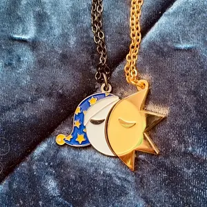 2000s jewelry Sun Moon Exquisite Pendant Necklace Creative Cartoon Stitching Lovely Elegant Personality Versatile Daily Party Wear Ladies Couple Jewelry Gifts