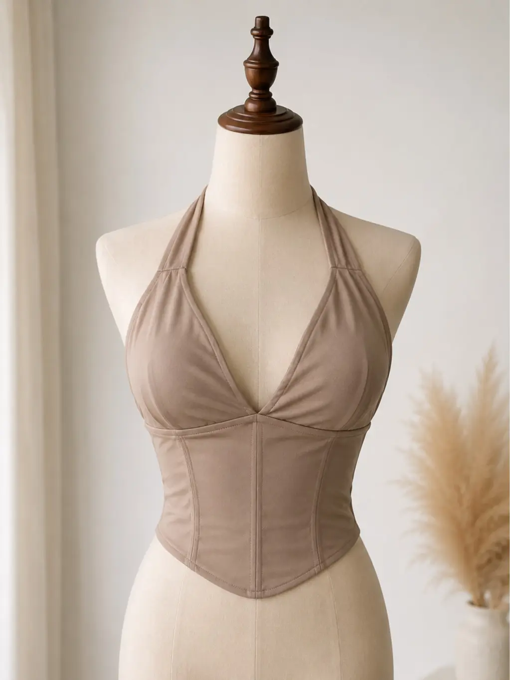 Joa Giraldo Zahará Corset for Women | Boned Halter Corset Top | Sculpting Fit | Premium Stretch Fabric | Elegant Top